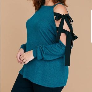 Cold Shoulder Knit Top